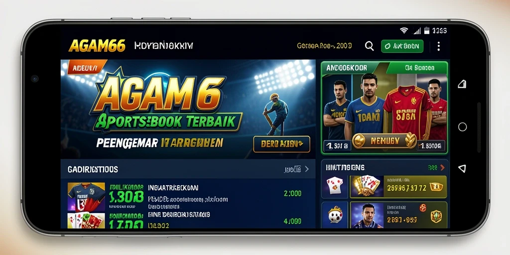 Tampilan antarmuka AGAM66 dengan fitur taruhan olahraga yang menarik.