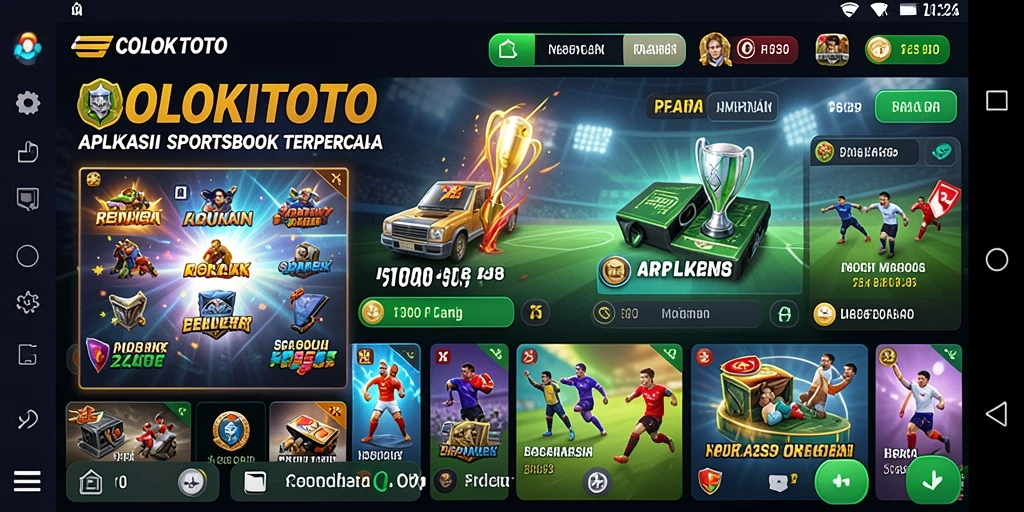 Tampilan screenshot COLOKTOTO menunjukkan interaksi pengguna saat bertaruh di Sportsbook.