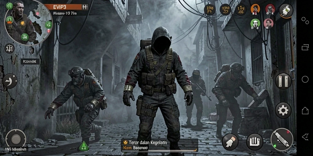 Gameplay EVIP3 menampilkan momen menakutkan yang mendebarkan dan penuh ketegangan.