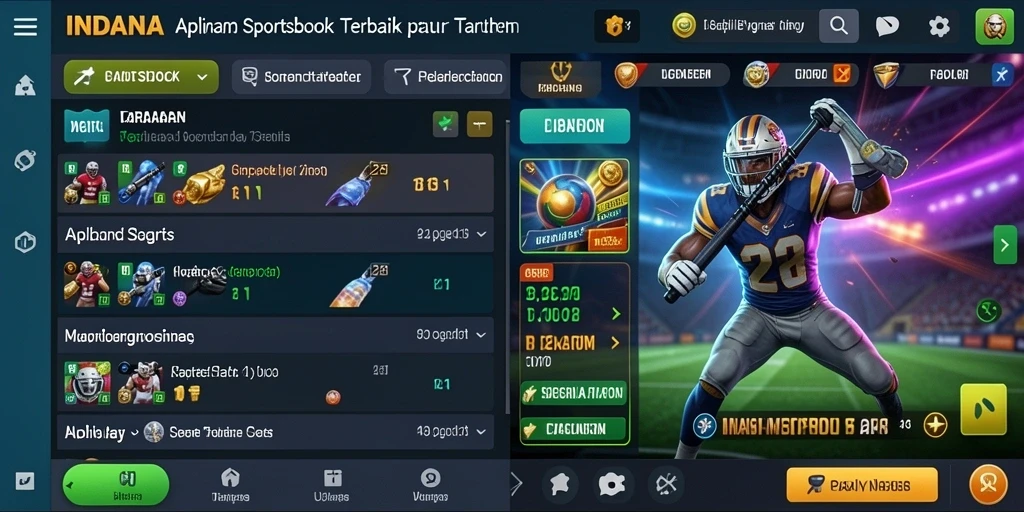 Tampilkan gameplay menarik dari aplikasi Sportsbook INDAAA.