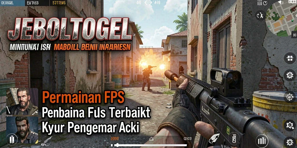 Tampilan gameplay menegangkan dari JEBOLTOGEL dengan aksi FPS seru.