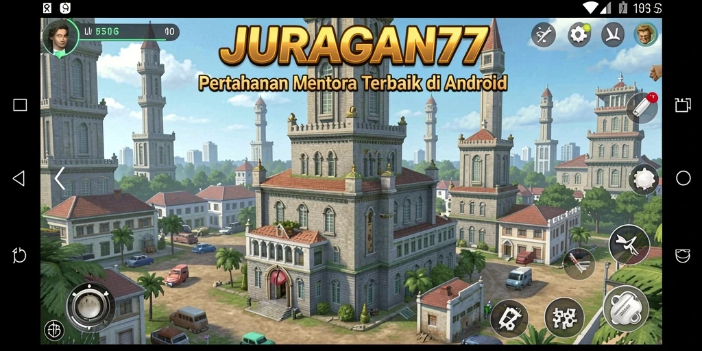 Tampilan gameplay menarik dari JURAGAN77 saat menyerang musuh.