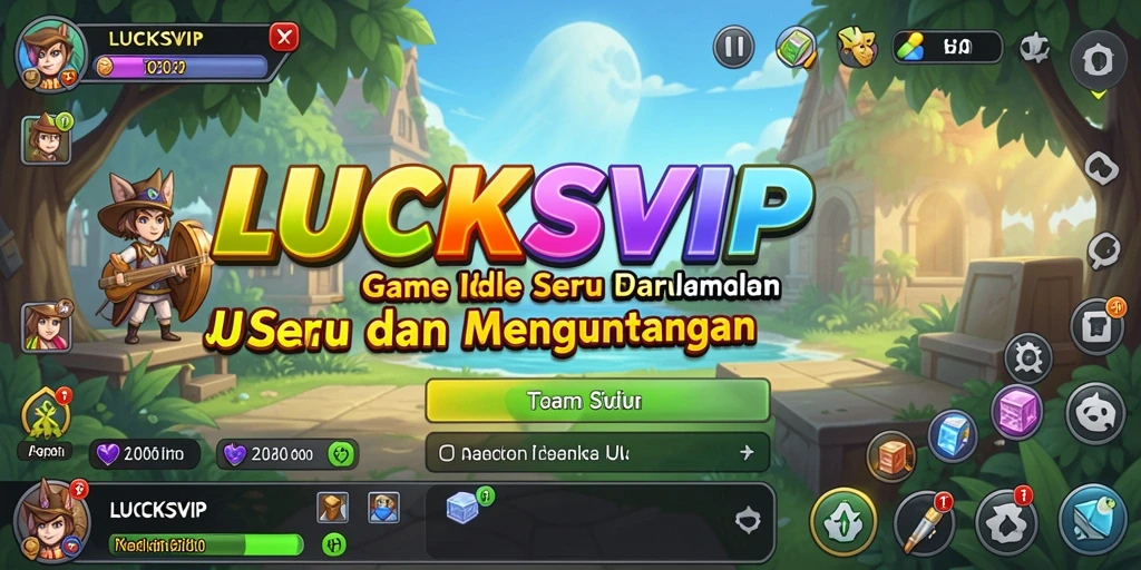 Tampilan gameplay LUCKSVIP dengan mekanik Idle yang menarik.