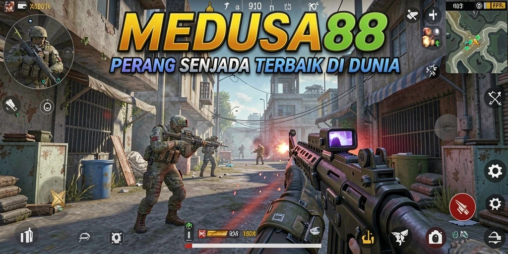 Gameplay menarik dengan aksi tembak-menembak di MEDUSA88.