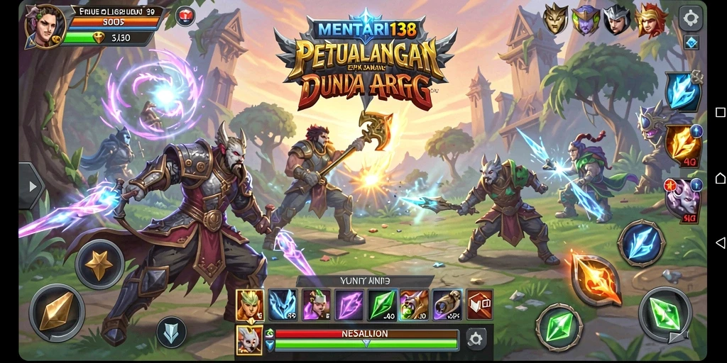 Screenshot gameplay MENTARI138 yang menunjukkan pertarungan epik dan aksi mendebarkan.