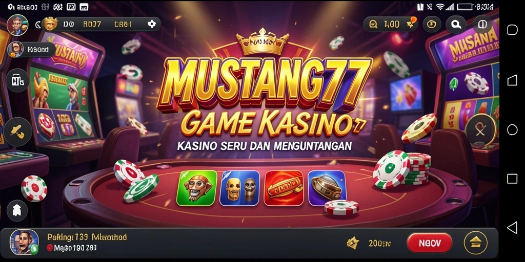 Tampilan gameplay menarik di <strong>MUSTANG77</strong>, penuh aksi dan keseruan kasino.