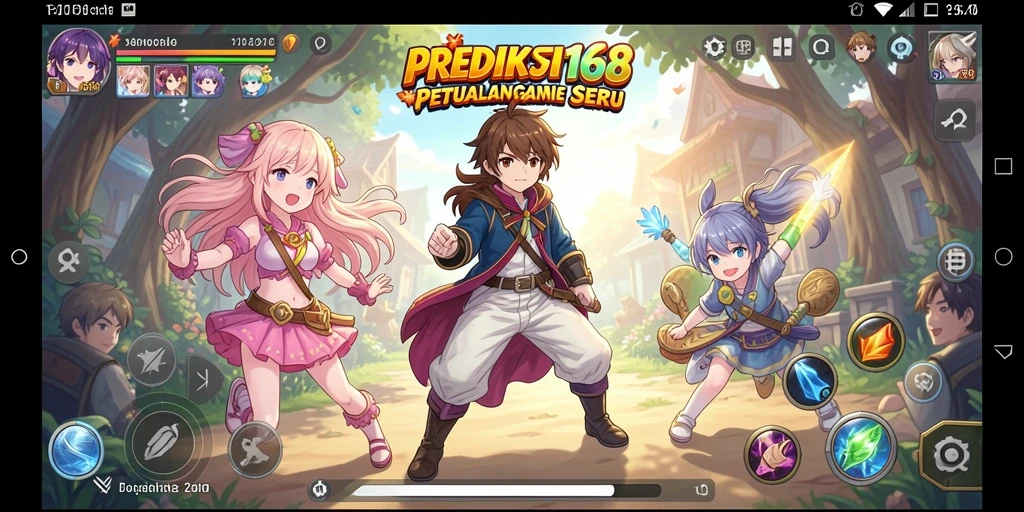 Screenshot PREDIKSI168 menampilkan aksi pertarungan karakter anime yang menarik.