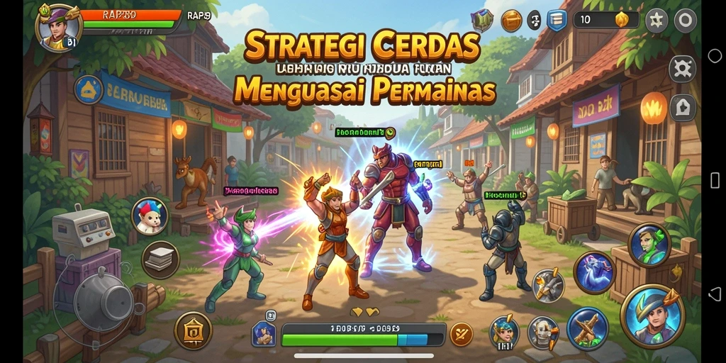 Tampilan utama gameplay <strong>RAP89</strong> yang menunjukkan strategi dalam aksi.