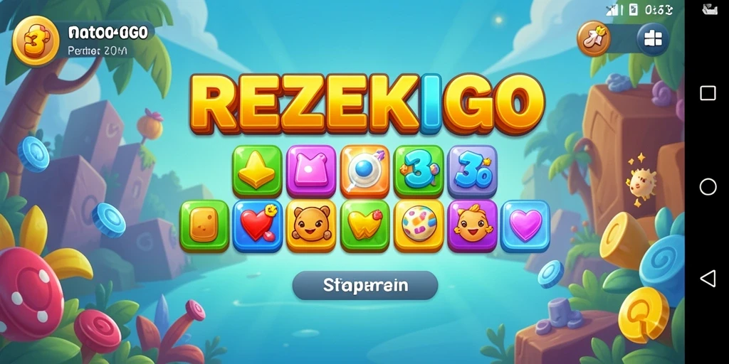 Gameplay mengasyikkan dengan kombinasi warna-warni di REZEKIGO.