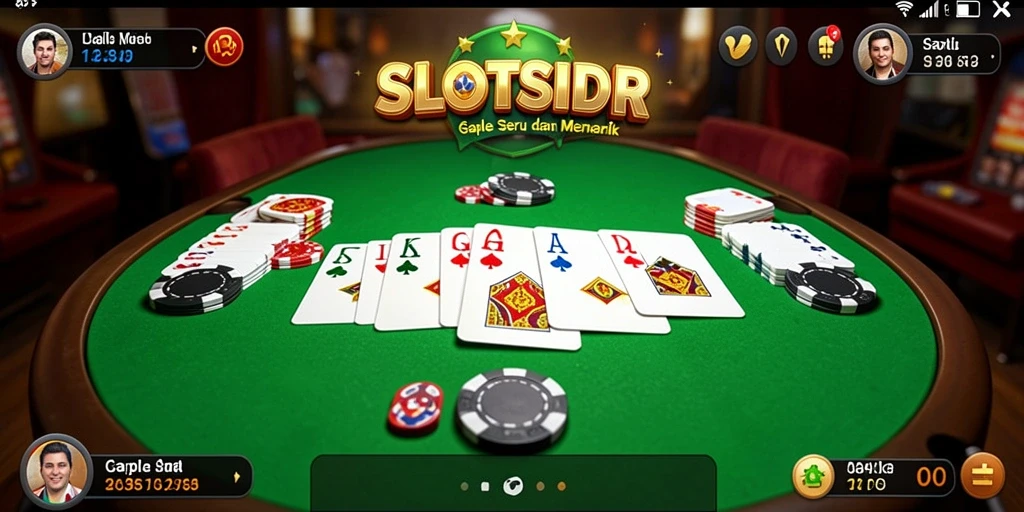 Screenshot gameplay SLOTSIDR yang menampilkan momen seru bermain Gaple.
