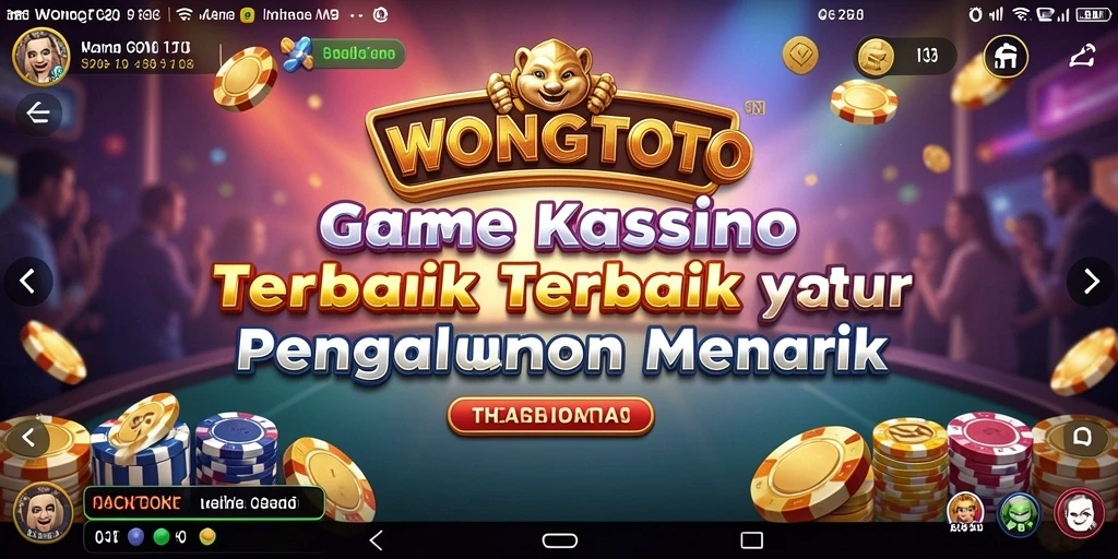 Tampilan menarik gameplay WONGTOTO dalam suasana kasino.