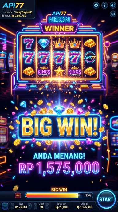 Tampilan utama aplikasi api77 dengan berbagai kategori aplikasi.